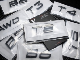 Volvo Glossy Black / Parlak Siyah T5 Bagaj Yazı Logo Amblem
