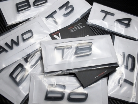 Volvo Glossy Black / Parlak Siyah AWD Bagaj Yazı Logo Amblem