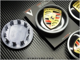 Porsche Logo Amblem Jant Göbeği Göbek Kapak Seti Porsche Logo Amblem Jant Göbeği Göbek Kapak Seti