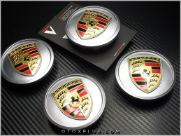 Porsche Logo Amblem Yeni Tip Jant Göbeği Jant Göbek Kapak Seti