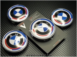 BMW 50. Yıl Jant Göbeği Jant Göbek Kapak Seti BMW 50. Yıl Jant Göbeği Jant Göbek Kapak Seti