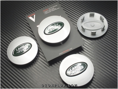 Land Rover Yeşil Logo Jant Göbeği Kapak Logo Amblem Seti