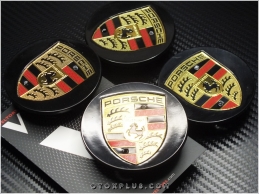 Porsche Siyah Logo Amblem Macan Jant Göbeği Göbek Kapak Seti Porsche Siyah Logo Amblem Macan Jant Göbeği Göbek Kapak Seti