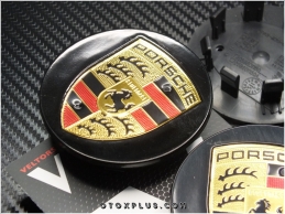 Porsche Siyah Logo Amblem Macan Jant Göbeği Göbek Kapak Seti Porsche Siyah Logo Amblem Macan Jant Göbeği Göbek Kapak Seti