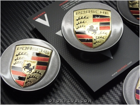 Porsche Logo Amblem Macan Jant Göbeği Göbek Kapak Seti