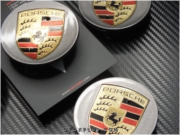 Porsche Logo Amblem Macan Jant Göbeği Göbek Kapak Seti