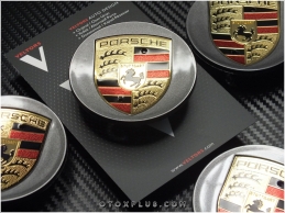 Porsche Logo Amblem Macan Jant Göbeği Göbek Kapak Seti
