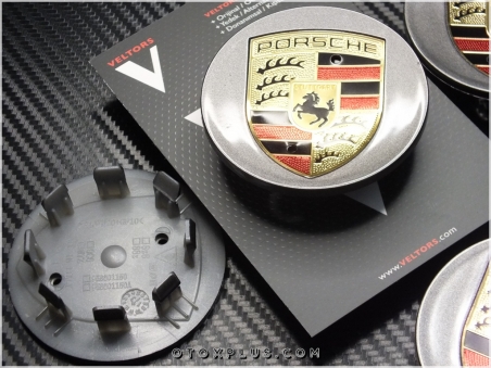 Porsche Logo Amblem Macan Jant Göbeği Göbek Kapak Seti