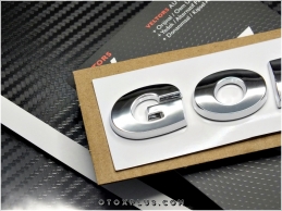 VW Golf Bagaj Yazı Logo Amblem