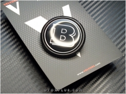 Mercedes Black / Siyah Brabus Kaput Yıldız Logo Amblem
