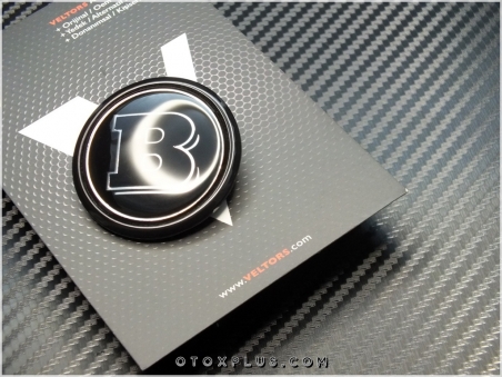 Mercedes Black / Siyah Brabus Kaput Yıldız Logo Amblem