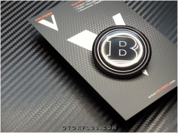 Mercedes Black / Siyah Brabus Kaput Yıldız Logo Amblem