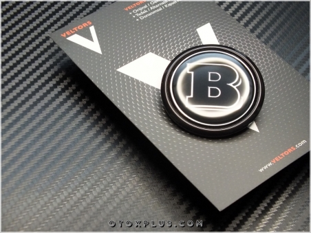 Mercedes Black / Siyah Brabus Kaput Yıldız Logo Amblem