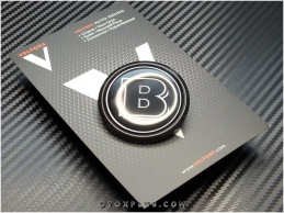 Mercedes Black / Siyah Brabus Kaput Yıldız Logo Amblem