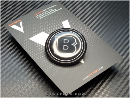 Mercedes Black / Siyah Brabus Kaput Yıldız Logo Amblem