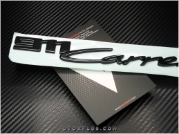 Porsche Siyah / Black 911 Carrera Yazı Logo Amblem
