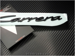 Porsche Siyah / Black 911 Carrera Yazı Logo Amblem