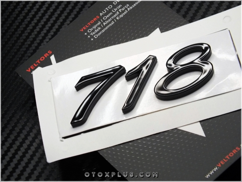 Porsche Black / Siyah Cayman / Boxter 718 Bagaj Logo Amblem Porsche Black / Siyah Cayman / Boxter 718 Bagaj Logo Amblem