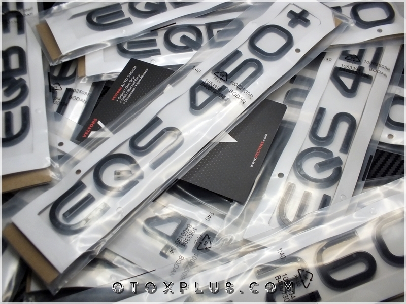 Mercedes EQA / EQB / EQC / EQE / EQS Black / Siyah Yazı Logo Amblem Mercedes EQA / EQB / EQC / EQE / EQS Black / Siyah Yazı Logo Amblem