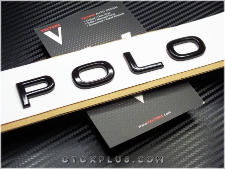 VW POLO Parlak Siyah / Glossy Black Bagaj Logo Amblem