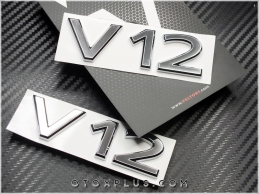 Mercedes Yeni Nesil MAYBACH V12 Yan Logo Amblem Seti