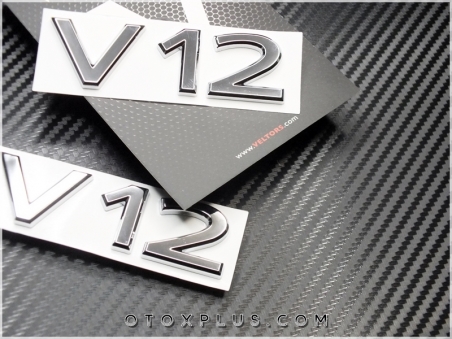 Mercedes Yeni Nesil MAYBACH V12 Yan Logo Amblem Seti