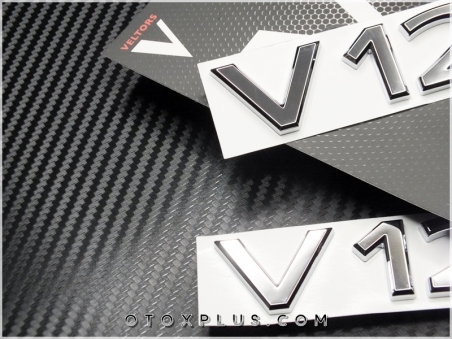 Mercedes Yeni Nesil MAYBACH V12 Yan Logo Amblem Seti