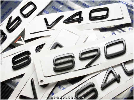 Volvo Glossy Black / Parlak Siyah XC90 / XC 90 Bagaj Yazı Logo Amblem