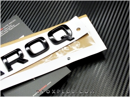 Skoda Parlak Siyah / Piano Black KAROQ Bagaj Yazı Logo Amblem