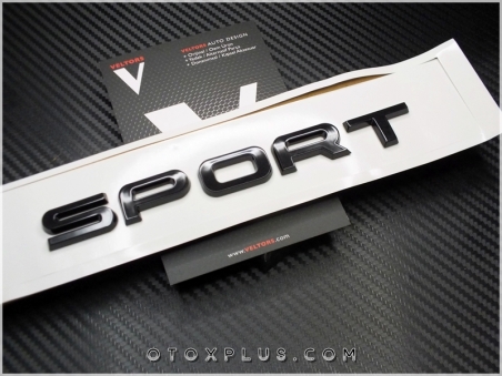 Range Rover Yeni Nesil Parlak Siyah SPORT Bagaj Yazı Logo Amblem