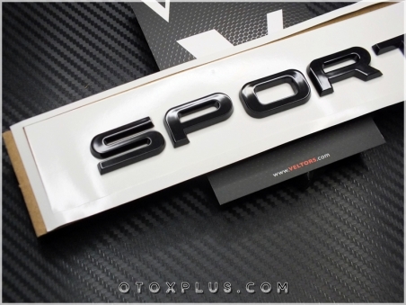 Range Rover Yeni Nesil Parlak Siyah SPORT Bagaj Yazı Logo Amblem