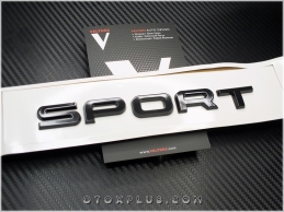 Range Rover Yeni Nesil Parlak Siyah SPORT Bagaj Yazı Logo Amblem