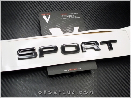 Range Rover Yeni Nesil Parlak Siyah SPORT Bagaj Yazı Logo Amblem
