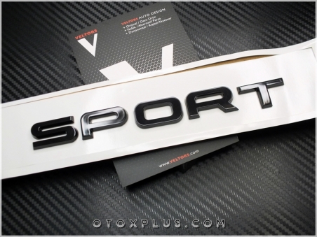 Range Rover Yeni Nesil Parlak Siyah SPORT Bagaj Yazı Logo Amblem