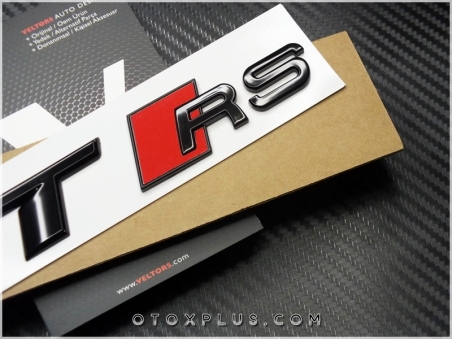Audi Piano Black / Parlak Siyah TTRS / TT RS Bagaj Yazı Logo Amblem