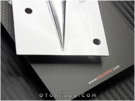 Tesla Parlak Krom Araç Yazı Logo Amblem