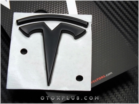 Tesla Black / Siyah Araç Logo Amblem