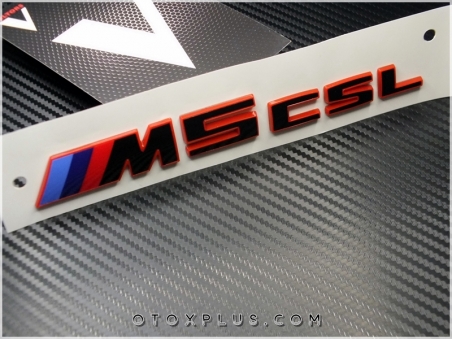 BMW Red Black / Kırmızı Siyah M5 CSS / M5CSL Bagaj Yazı Logo Amblem