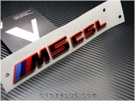 BMW Red Black / Kırmızı Siyah M5 CSS / M5CSL Bagaj Yazı Logo Amblem