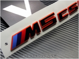 BMW Red Black / Kırmızı Siyah M5 CSS / M5CSL Bagaj Yazı Logo Amblem