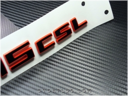 BMW Red Black / Kırmızı Siyah M5 CSS / M5CSL Bagaj Yazı Logo Amblem