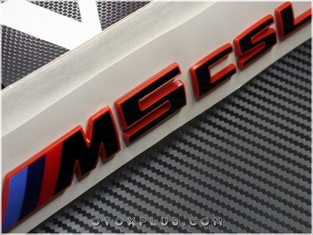 BMW Red Black / Kırmızı Siyah M5 CSS / M5CSL Bagaj Yazı Logo Amblem