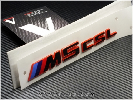 BMW Red Black / Kırmızı Siyah M5 CSS / M5CSL Bagaj Yazı Logo Amblem