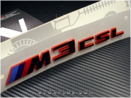 BMW Red Black / Kırmızı Siyah M4 CSL / M4CSL Bagaj Yazı Logo Amblem