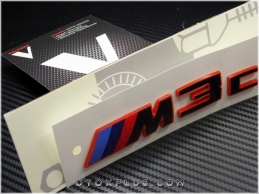 BMW Red Black / Kırmızı Siyah M4 CSL / M4CSL Bagaj Yazı Logo Amblem