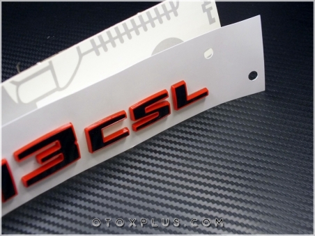 BMW Red Black / Kırmızı Siyah M4 CSL / M4CSL Bagaj Yazı Logo Amblem
