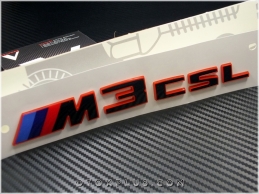 BMW Red Black / Kırmızı Siyah M4 CSL / M4CSL Bagaj Yazı Logo Amblem