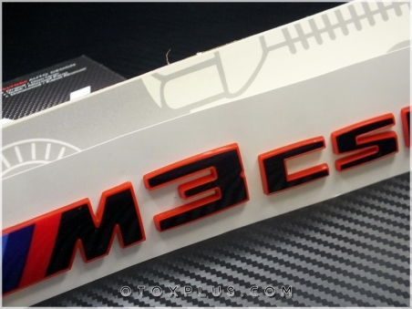 BMW Red Black / Kırmızı Siyah M4 CSL / M4CSL Bagaj Yazı Logo Amblem