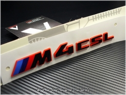 BMW Red Black / Kırmızı Siyah M4 CSL / M4CSL Bagaj Yazı Logo Amblem