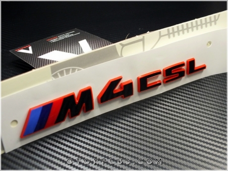 BMW Red Black / Kırmızı Siyah M4 CSL / M4CSL Bagaj Yazı Logo Amblem